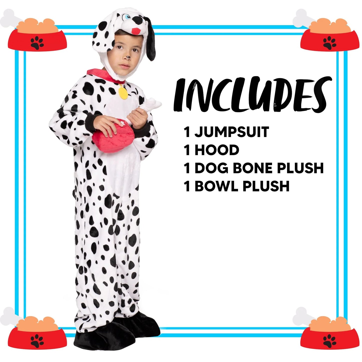 "Adorable Baby Dalmatian Puppy Costume – Perfect for Halloween Trick-or-Treat Fun!"