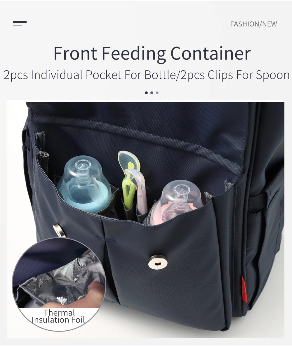 Insular Brand Nappy Backpack Bag Mummy Large Capacity Stroller Bag Mom Baby Multi-function Waterproof Outdoor Travel Diaper Bags