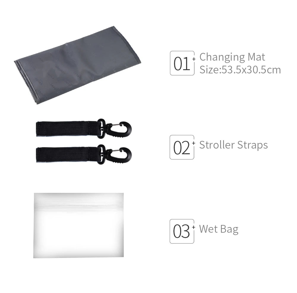 Insular Brand Nappy Backpack Bag Mummy Large Capacity Stroller Bag Mom Baby Multi-function Waterproof Outdoor Travel Diaper Bags