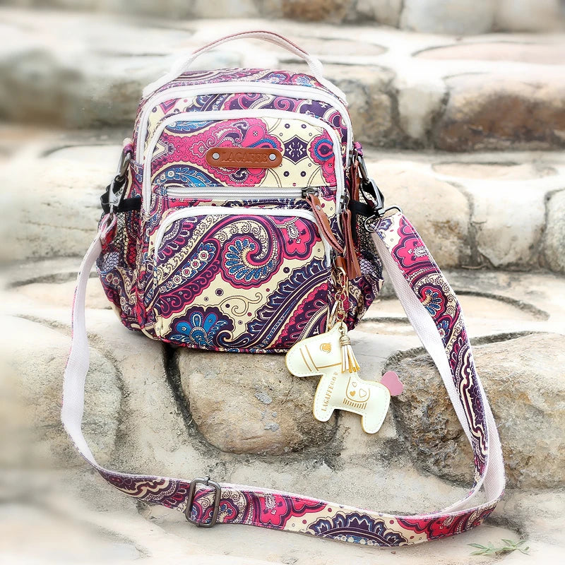 Sac à langer rayé pour femme, sac à langer tendance et imperméable pour maman, sac à dos de voyage pour bébé, sac à main multifonction pour soins infirmiers
