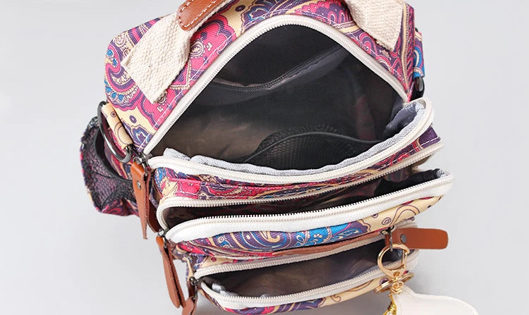 Sac à langer rayé pour femme, sac à langer tendance et imperméable pour maman, sac à dos de voyage pour bébé, sac à main multifonction pour soins infirmiers