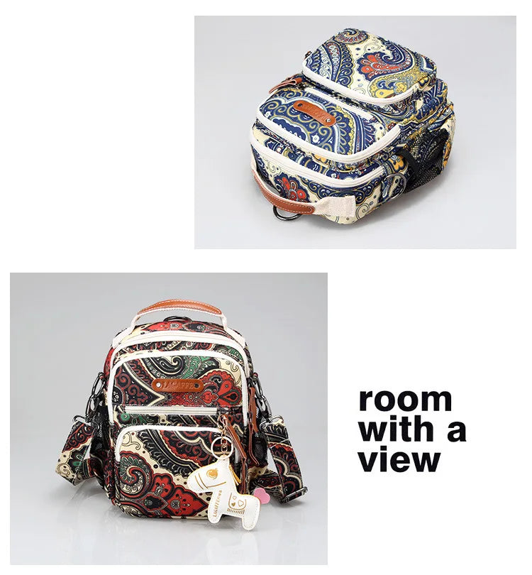Sac à langer rayé pour femme, sac à langer tendance et imperméable pour maman, sac à dos de voyage pour bébé, sac à main multifonction pour soins infirmiers