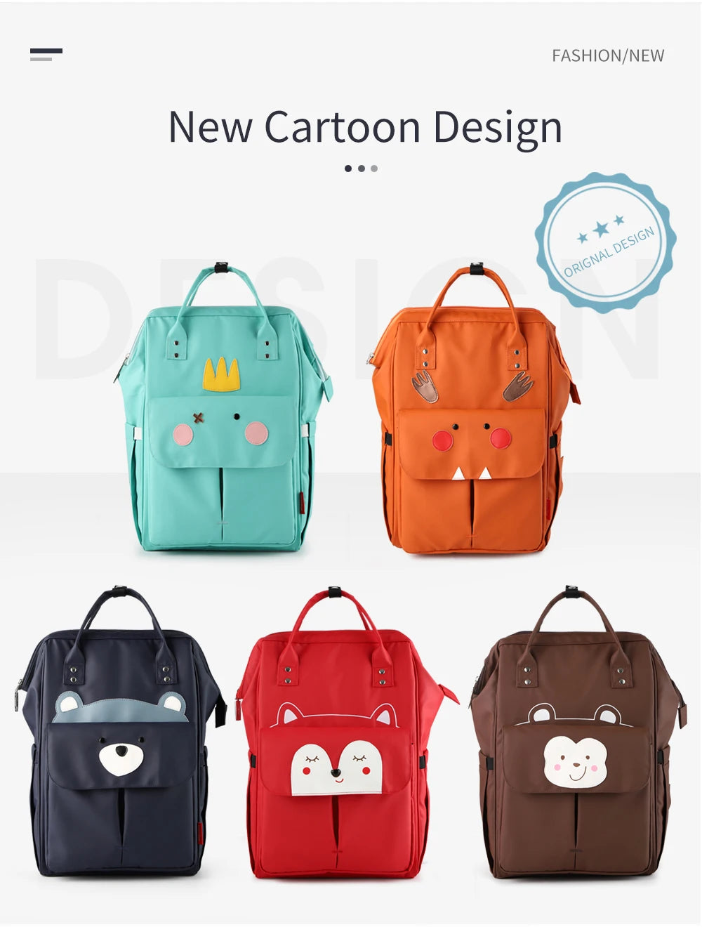 Insular Brand Nappy Backpack Bag Mummy Large Capacity Stroller Bag Mom Baby Multi-function Waterproof Outdoor Travel Diaper Bags