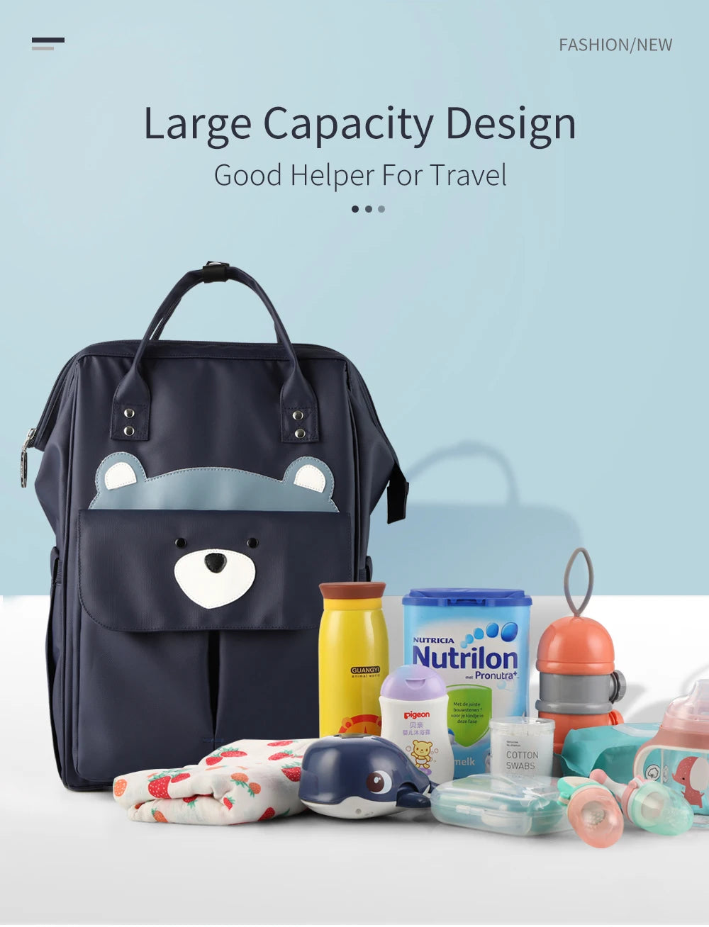 Insular Brand Nappy Backpack Bag Mummy Large Capacity Stroller Bag Mom Baby Multi-function Waterproof Outdoor Travel Diaper Bags