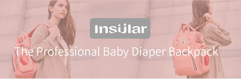 Insular Brand Nappy Backpack Bag Mummy Large Capacity Stroller Bag Mom Baby Multi-function Waterproof Outdoor Travel Diaper Bags