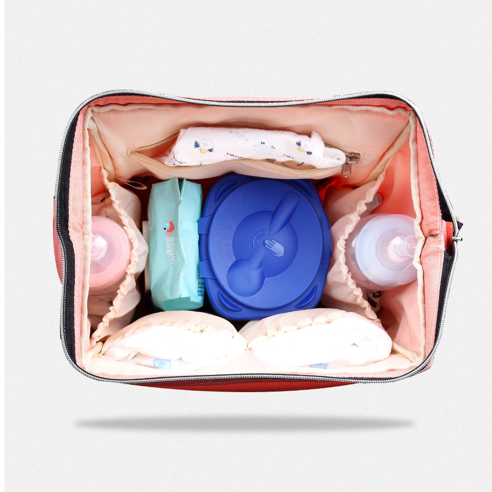 Insular Brand Nappy Backpack Bag Mummy Large Capacity Stroller Bag Mom Baby Multi-function Waterproof Outdoor Travel Diaper Bags
