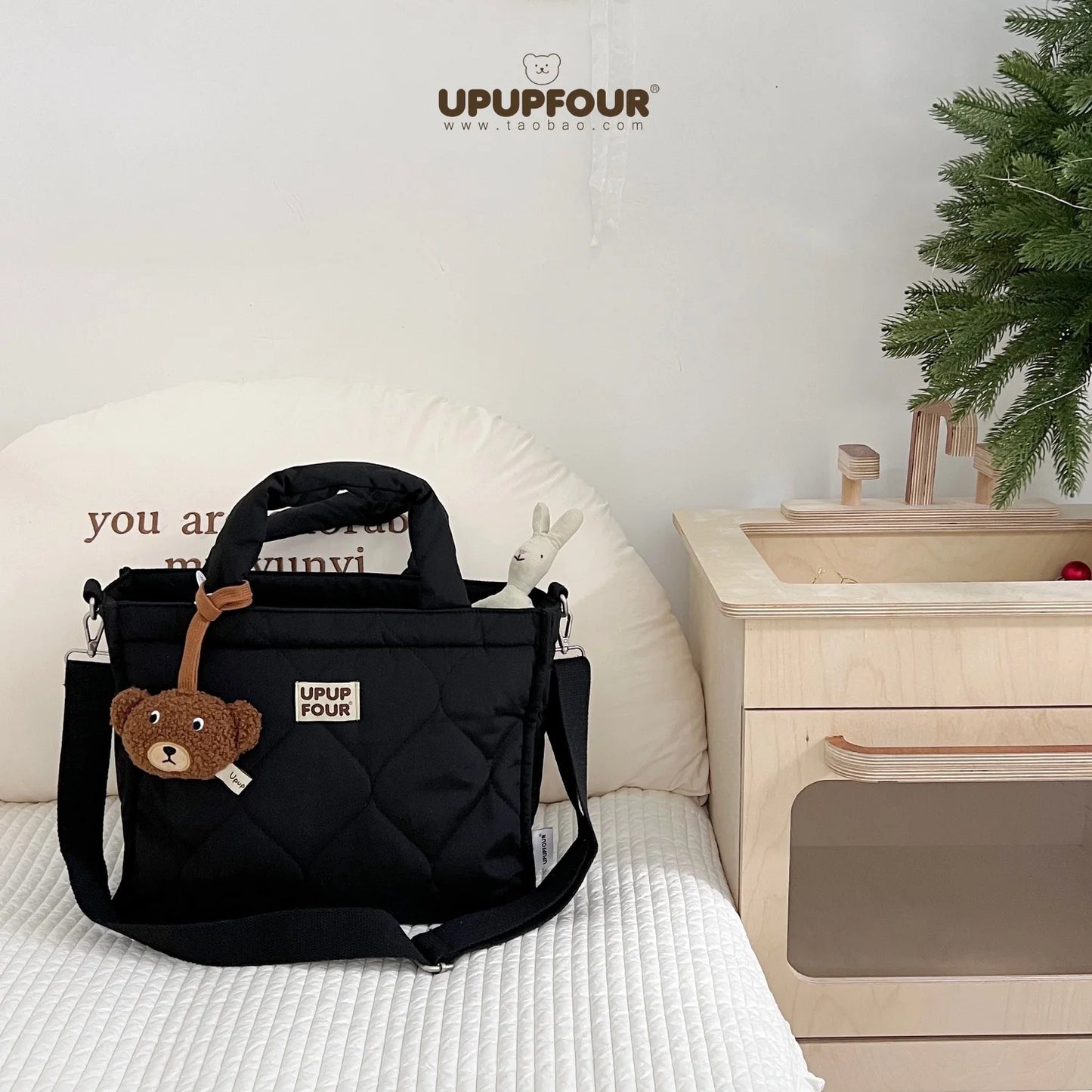 Large Capacity Mommy Bag Tote Maternity Bag Baby Stroller Hanging Bag Nappy Bags Multifunctional Storage Handbag Baby Items