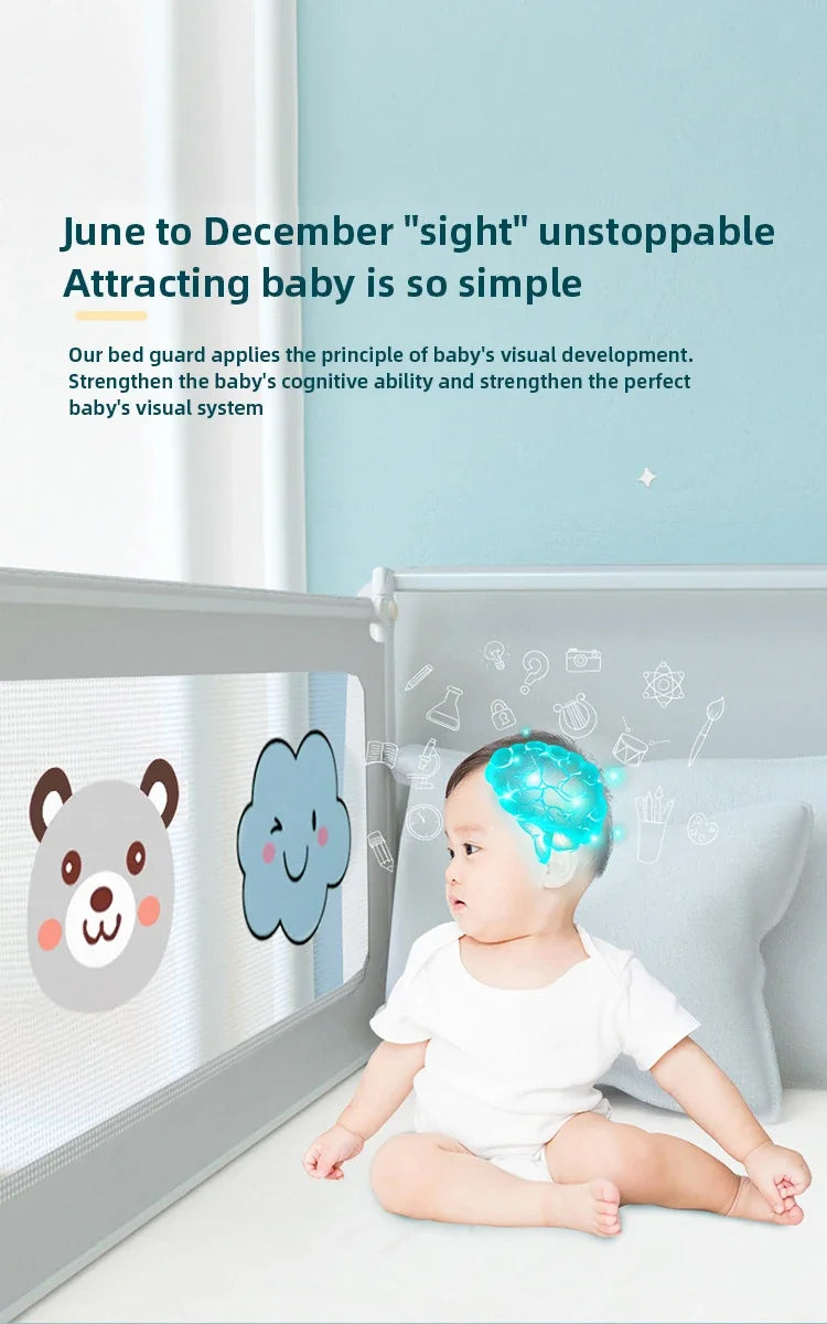 Baby Safety Bed Barrier Children Playpen Bed Guard