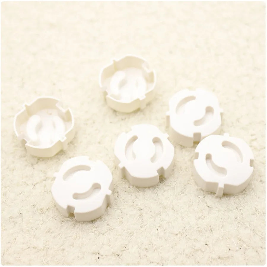 10pcs EU Power Baby Care Electrical Safety Socket Protection Cover Guard Children Anti Electric Shock Rotate Protectors