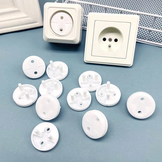 Lot de 10 protections de prise de sécurité pour bébé, norme française, protection électrique, protection contre les chocs électriques pour enfants