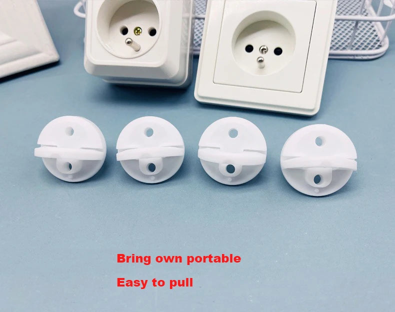 10PCS French Standard Baby Safety Socket Protective Cover Electrical Guard Protection Children Anti Electric Shock Protectors