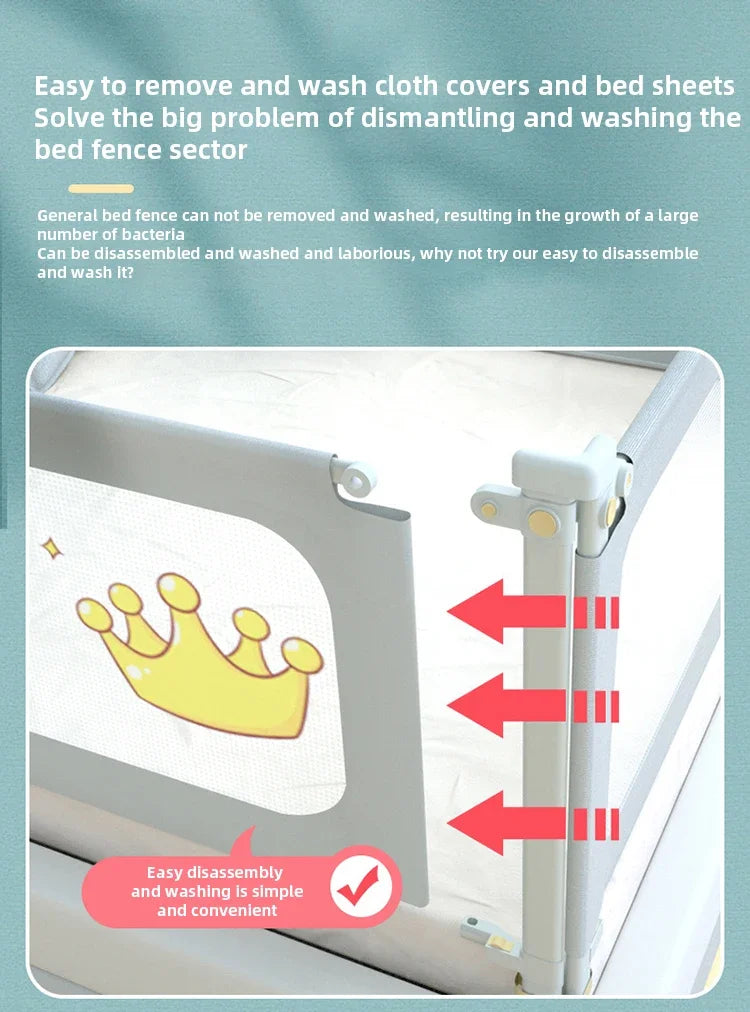 Baby Safety Bed Barrier Children Playpen Bed Guard