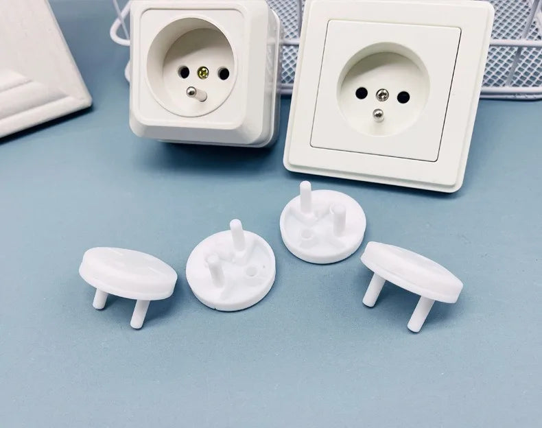 10PCS French Standard Baby Safety Socket Protective Cover Electrical Guard Protection Children Anti Electric Shock Protectors