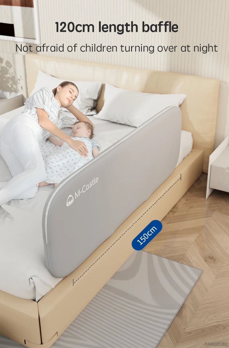 Portable Kids Bed Safety Rail - Foldable Guard