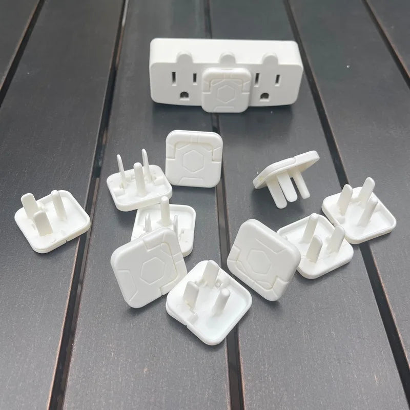 10Pcs American Standard Baby Care Electrical Safety Socket Protection Cover Guard Children Anti Electric Shock Rotate Protectors