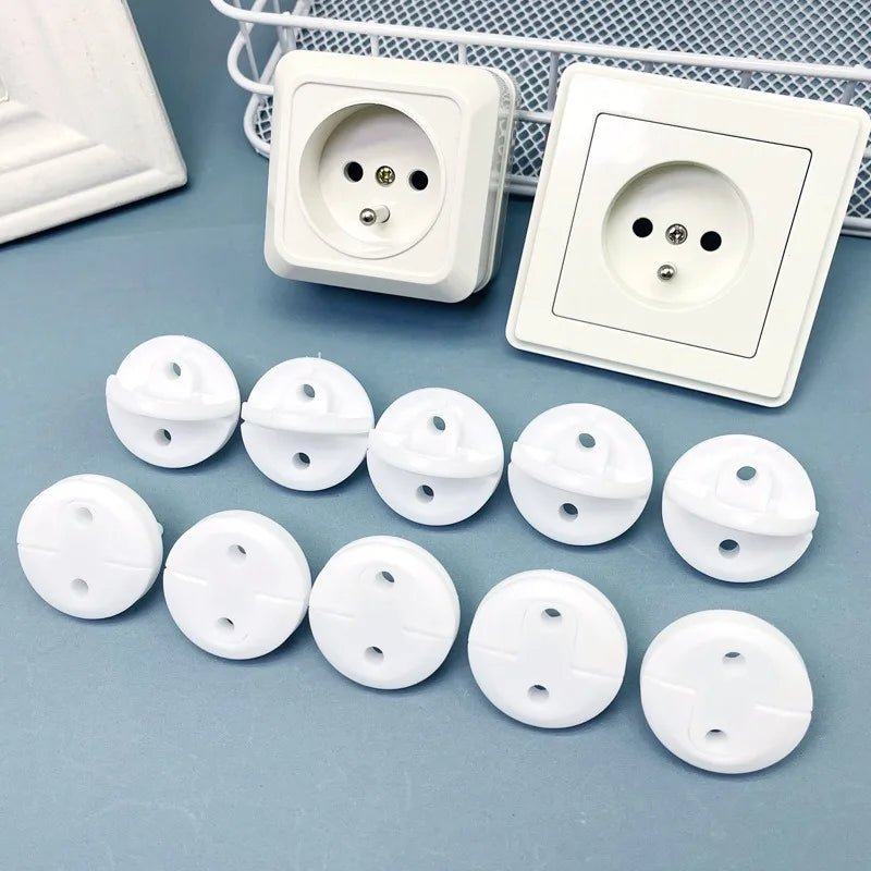 10PCS French Standard Baby Safety Socket Protective Cover Electrical Guard Protection Children Anti Electric Shock Protectors