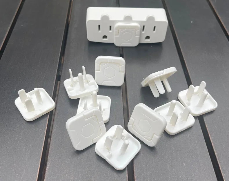 10Pcs American Standard Baby Care Electrical Safety Socket Protection Cover Guard Children Anti Electric Shock Rotate Protectors