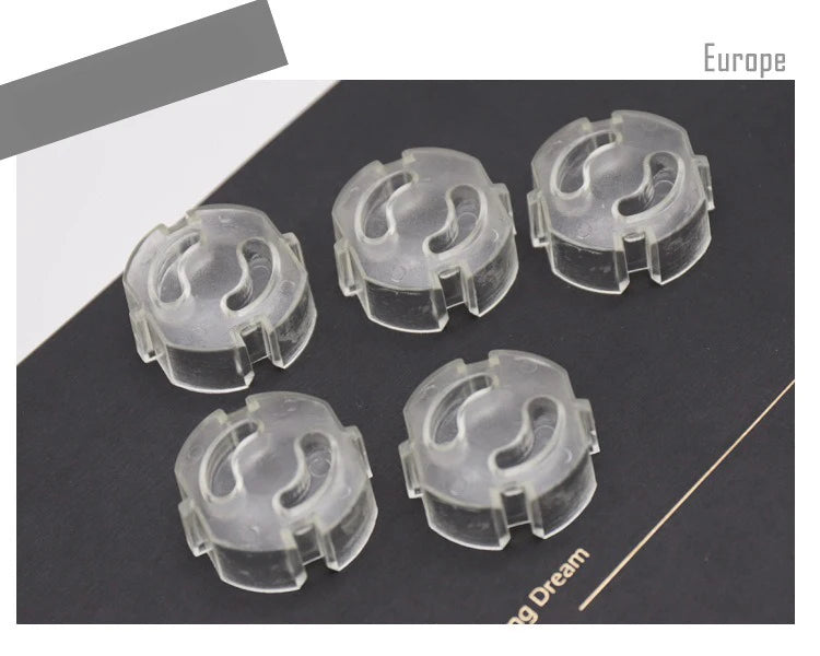 10pcs EU Power Baby Care Electrical Safety Socket Protection Cover Guard Children Anti Electric Shock Rotate Protectors