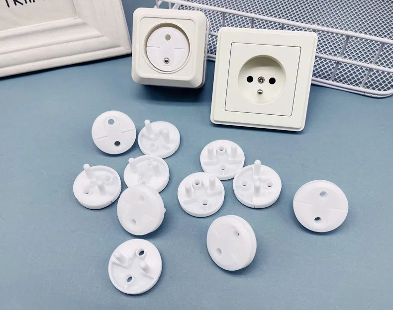 10PCS French Standard Baby Safety Socket Protective Cover Electrical Guard Protection Children Anti Electric Shock Protectors