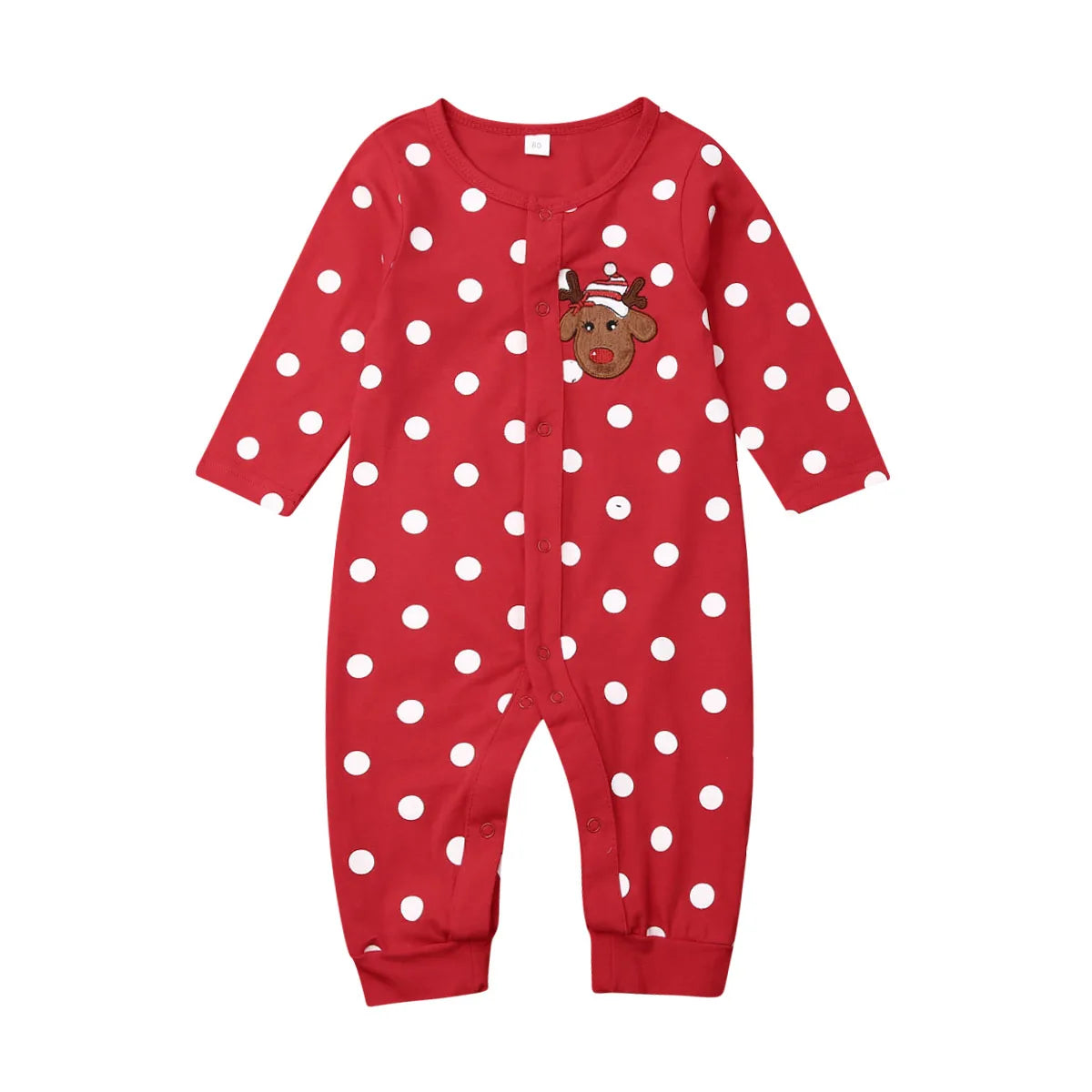  "Festive Baby Deer Romper - My First Christmas Outfit (0-18M)"